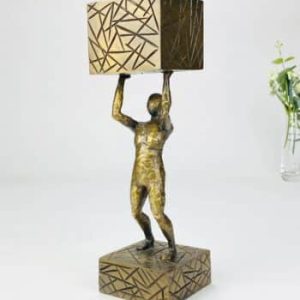 Viljestyrke - bronzeskulptur