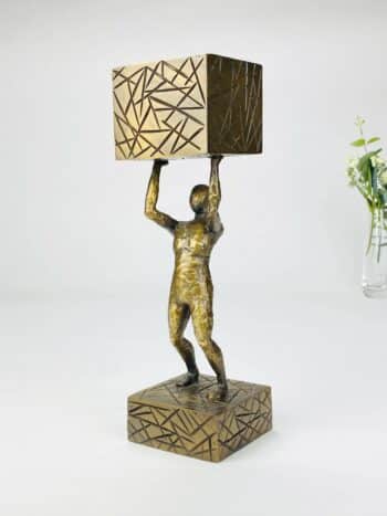Viljestyrke - bronzeskulptur
